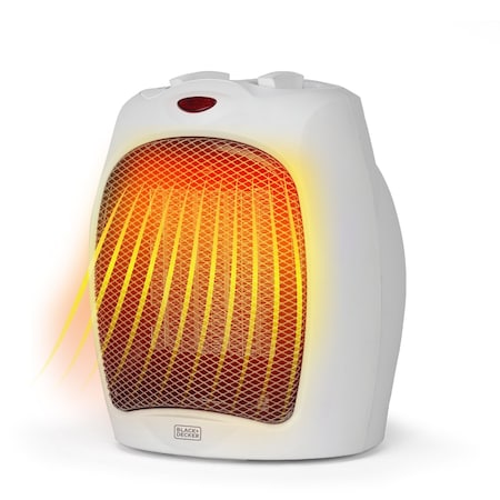 Black & Decker Personal 1500 Watt Electric Fan Compact Heater with Manual Control BHDC500W46